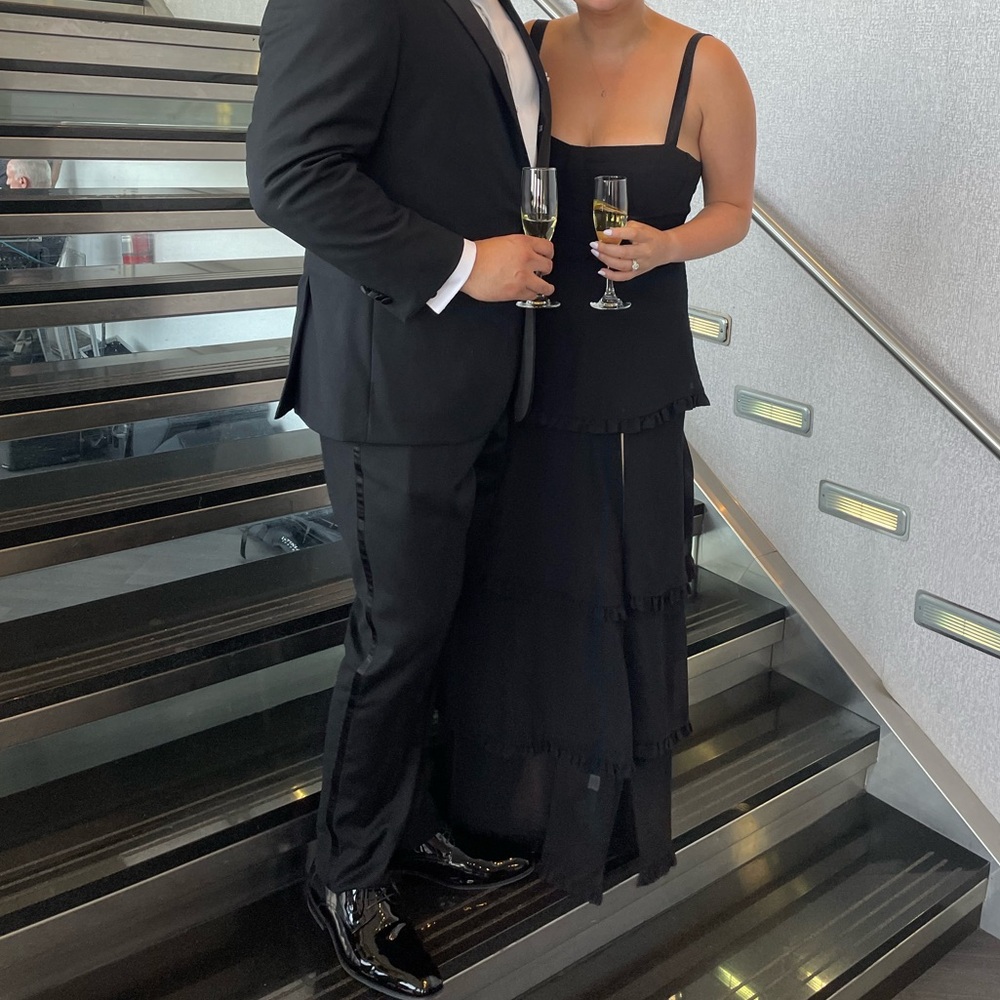 Show me your mumu black corset dress